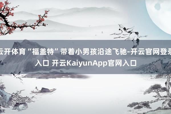 云开体育“福盖特”带着小男孩沿途飞驰-开云官网登录入口 开云KaiyunApp官网入口