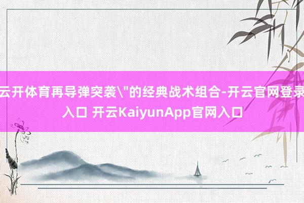 云开体育再导弹突袭